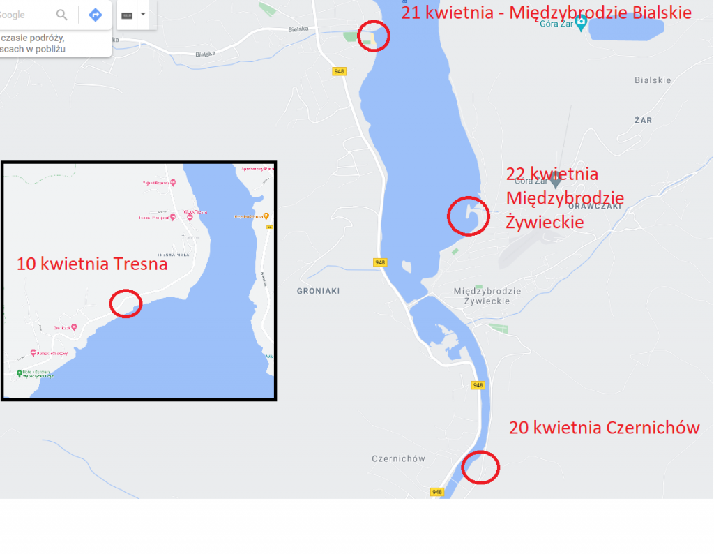 Dzień Ziemi w Gminie Czernichów mapka